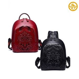 Girl's Backpack hand art design in High quality